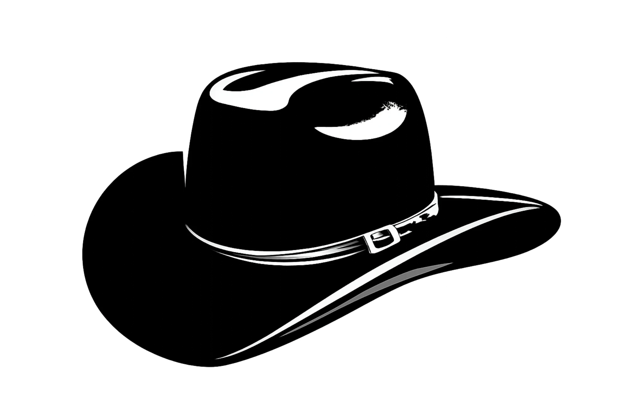 Black Hat Cattle Co. cowboy hat logo